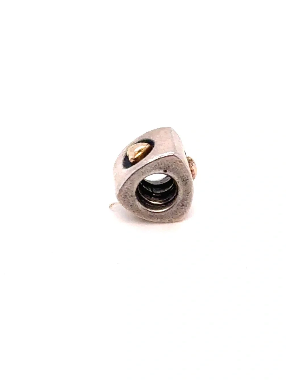Pandora Two-Tone Heart Of Gold Charm‎ - Retired
